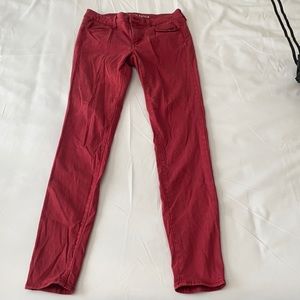 Red American Eagle Jeggings